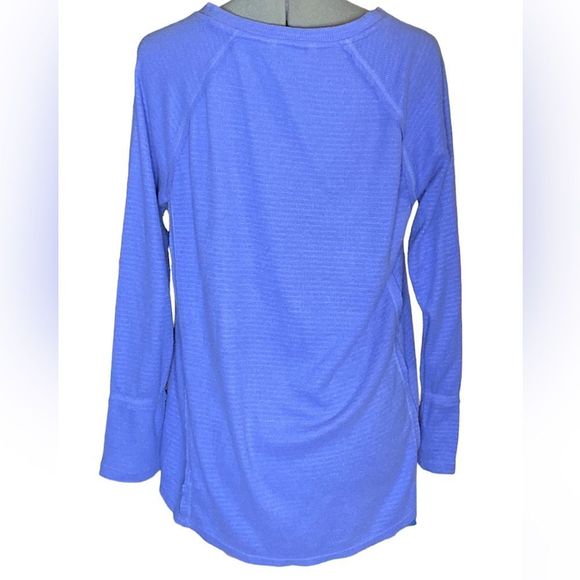 Wildfox Womens Haley Brushed Long Sleeve Top - Heather Baby blue - S - Picture 2 of 6